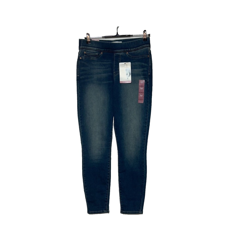 Levis Strauss Gold Jeans Womens 29X30 Blue Actual 29X29 Pull‎ On Skinny NWT
